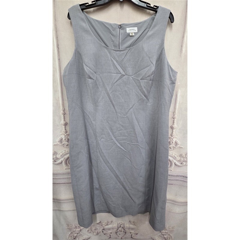 Nwot Tahari Arthur Levin 18 Sleeveless Tank Gray Dress 125917